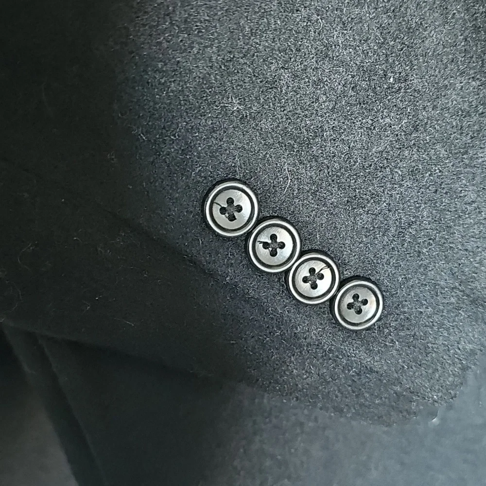 CLAIBORNE 100% Camelhair Men's Black‎ Sports Coat Size 46